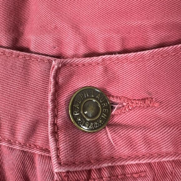 Vintage Polo Ralph Lauren Jeans Mens Size 32x32 Pink Navy Pony Straight Leg - Picture 9 of 16
